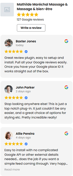google review vertical